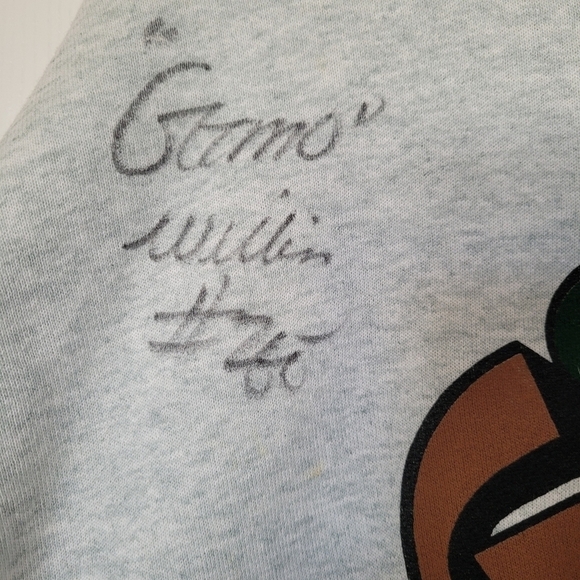 AUTOGRAPHED Gizmo Williams Edmonton Eskimos Crewneck Sweater | size LARGE - Picture 3 of 5